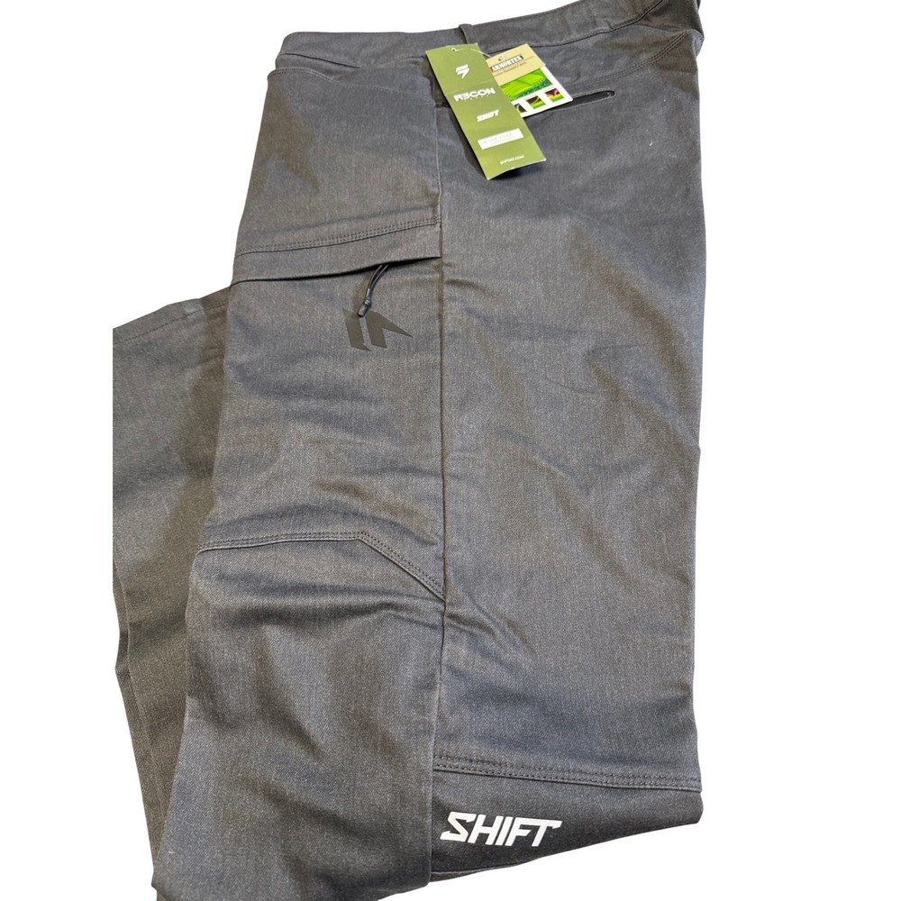Shift MX Recon Venture Pants Mens 42 Black Armortex Tapered Fit NWTs Moto Safety